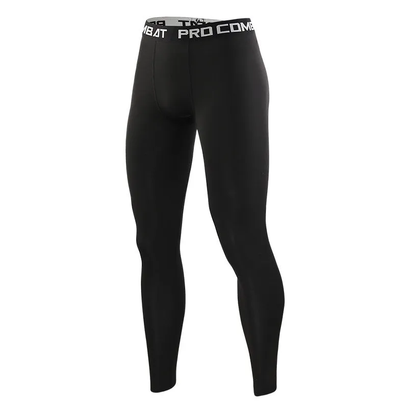 Men's Lycra Leggings Compression Sports Pants Cycling Running Basketball Football Sweatpants Fitness Tights Trousers Rash Guard