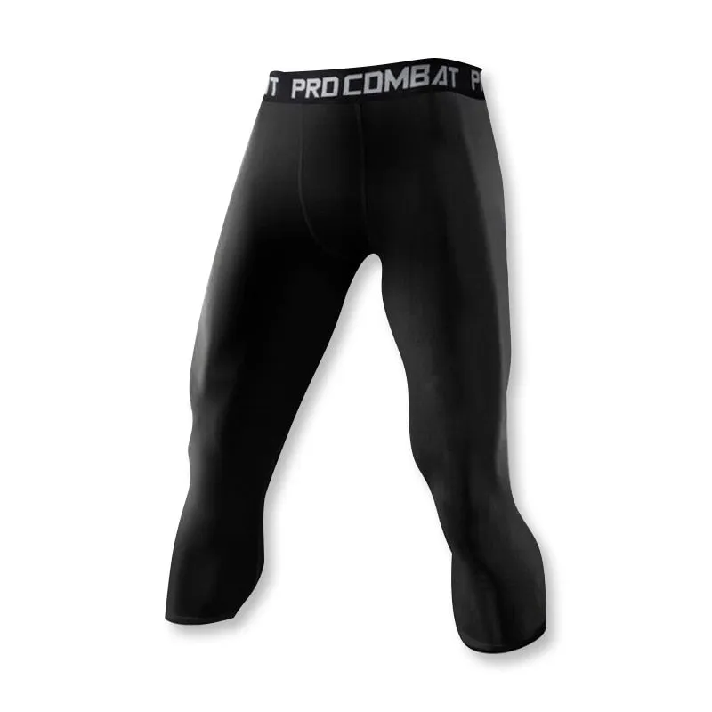 Men's Lycra Leggings Compression Sports Pants Cycling Running Basketball Football Sweatpants Fitness Tights Trousers Rash Guard