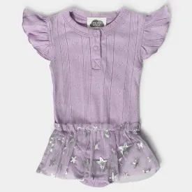 Mermazing Purplish Onesie for Baby Girl