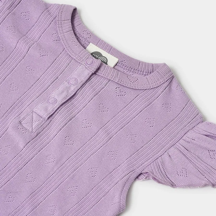 Mermazing Purplish Onesie for Baby Girl