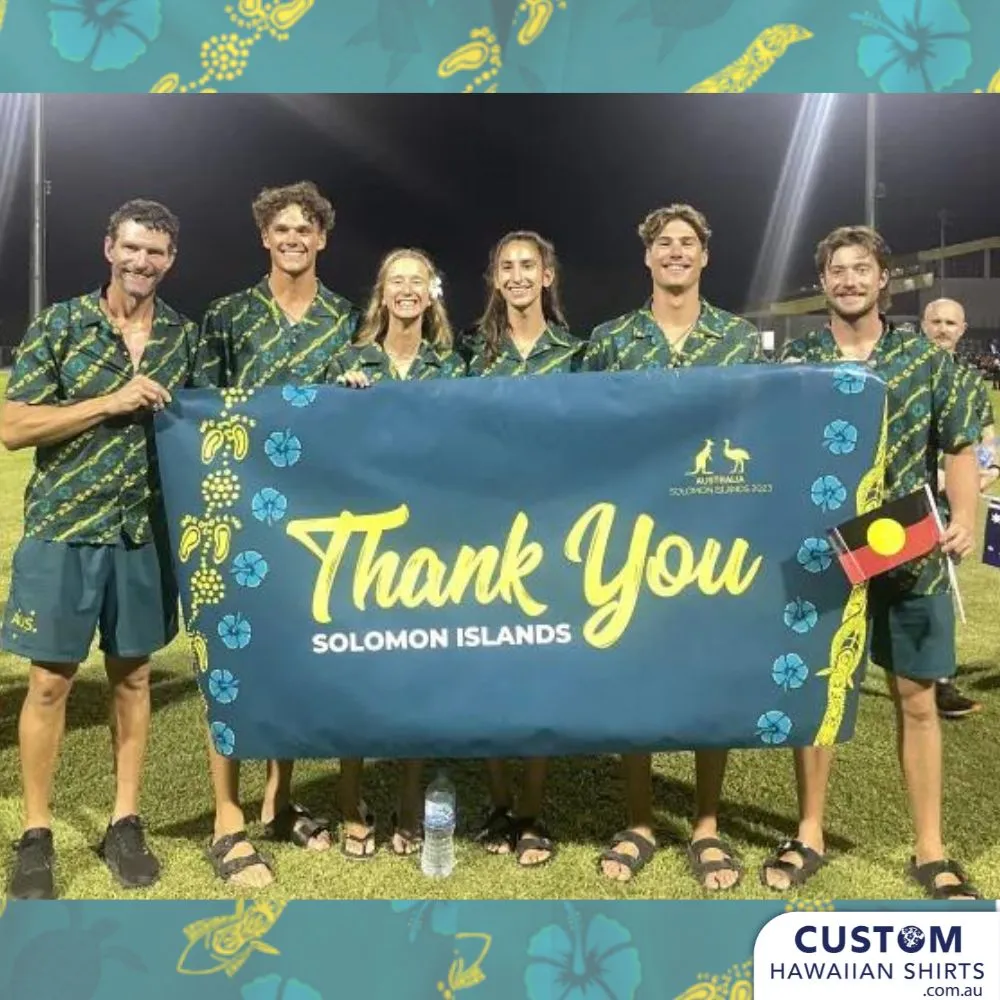 Pacific Games, Solomon Islands - Aussie Olympic Team Hawaiian Shirts 2024