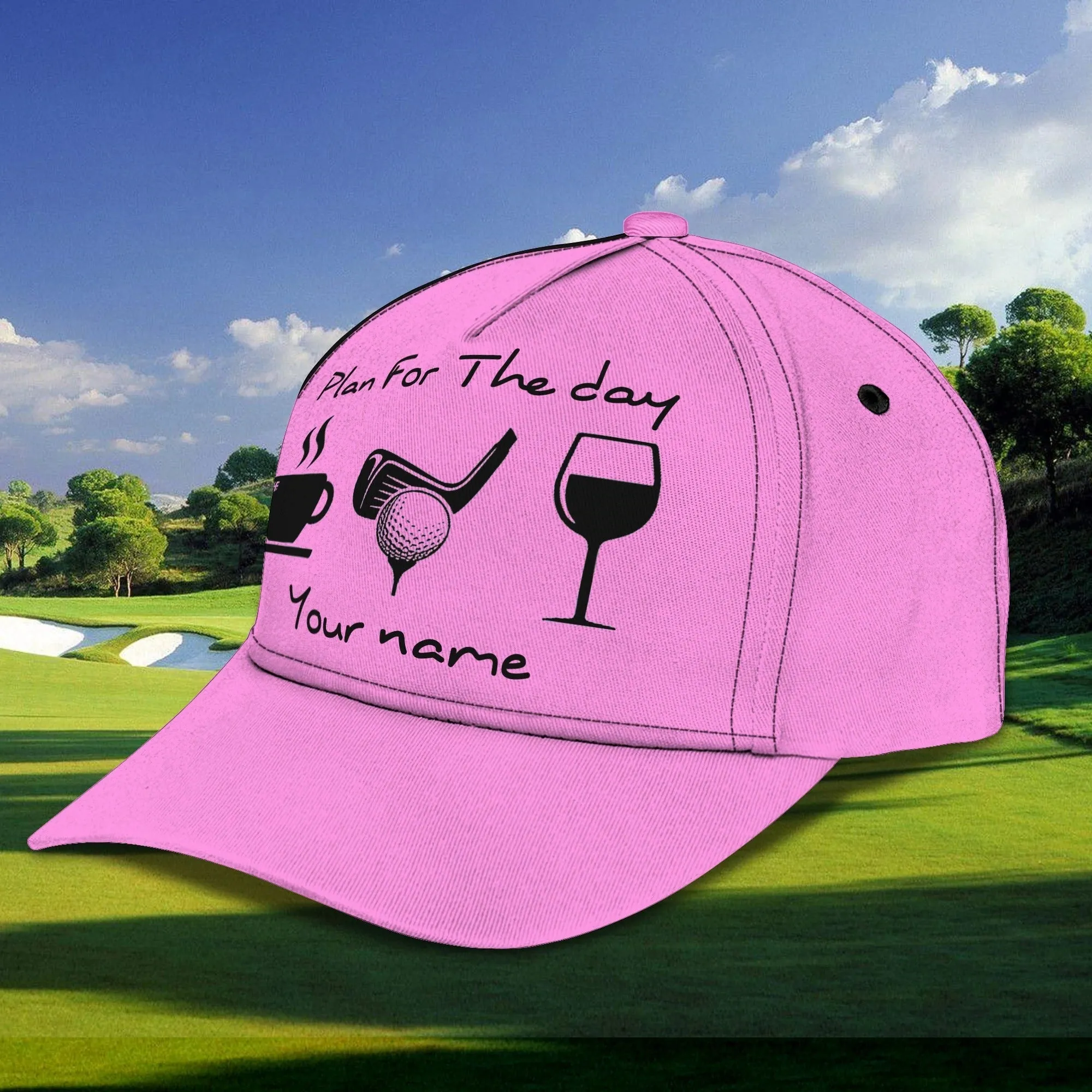 Personalized Baseball Golf Cap For Women, Golfer Cap For Woman, Birthday Golfer Gifts, Woman Golf Cap