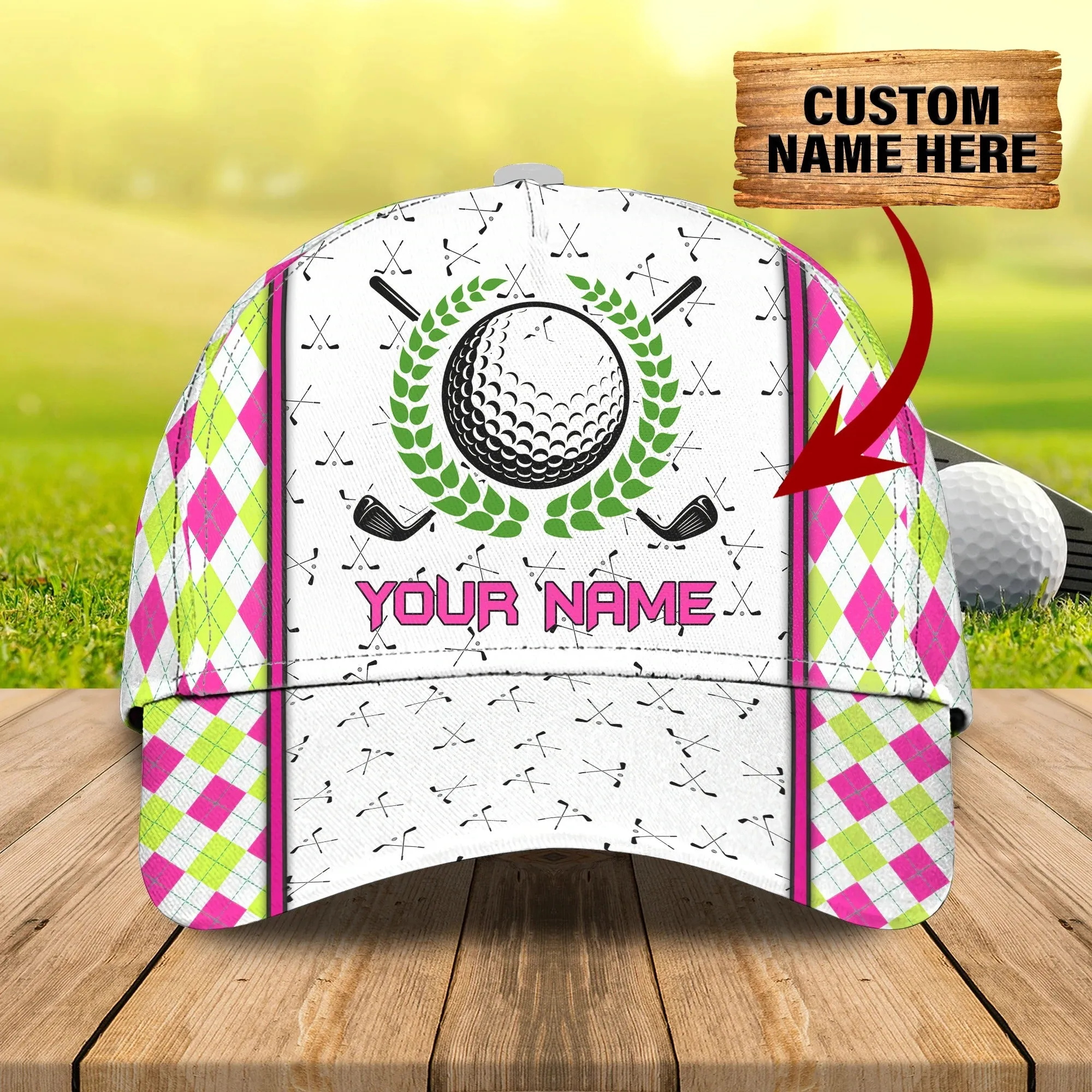 Personalized Baseball Golf Cap For Women, Golfer Cap For Woman, Birthday Golfer Gifts, Woman Golf Cap