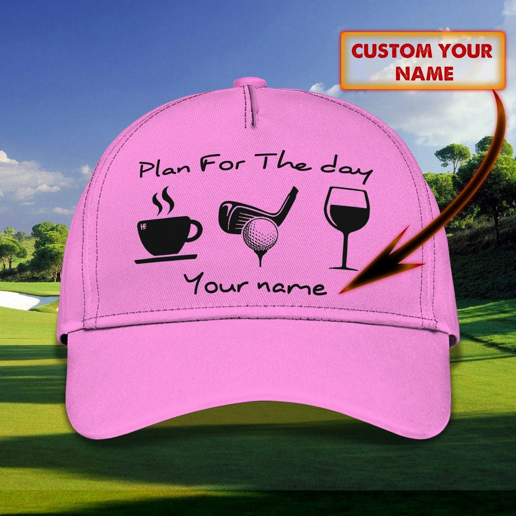 Personalized Baseball Golf Cap For Women, Golfer Cap For Woman, Birthday Golfer Gifts, Woman Golf Cap