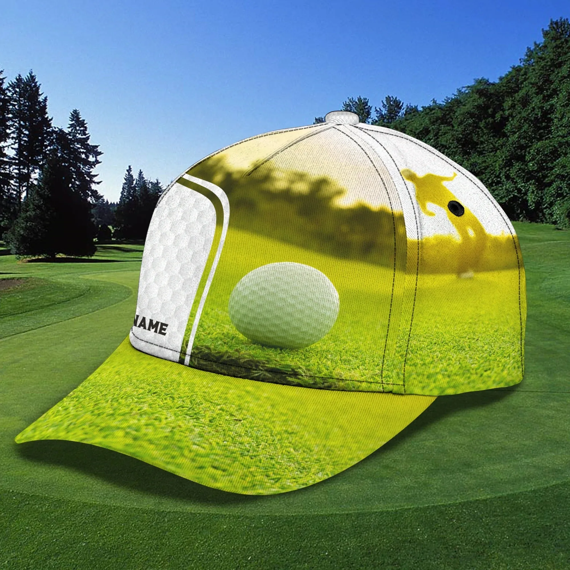 Personalized Womens Golf Cap, Queen Of The Green Baseball 3D Full Print Cap Hat For Golf Lover