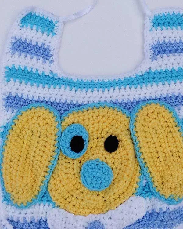 Ringo The Pup Afghan, Bib & Toy Crochet Pattern