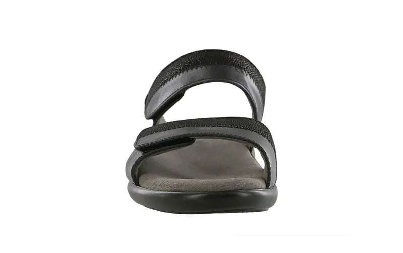 SAS Women's Nudu Slide Black/Midnight Leather Sandal-NUDU SLIDE350-Made in USA-Brandy's Shoes