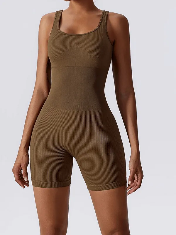 Seamless One Piece Short Yoga Suit / Women's Sportswear - SF1024