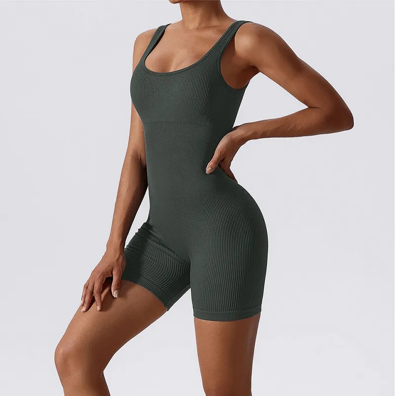 Seamless One Piece Short Yoga Suit / Women's Sportswear - SF1024