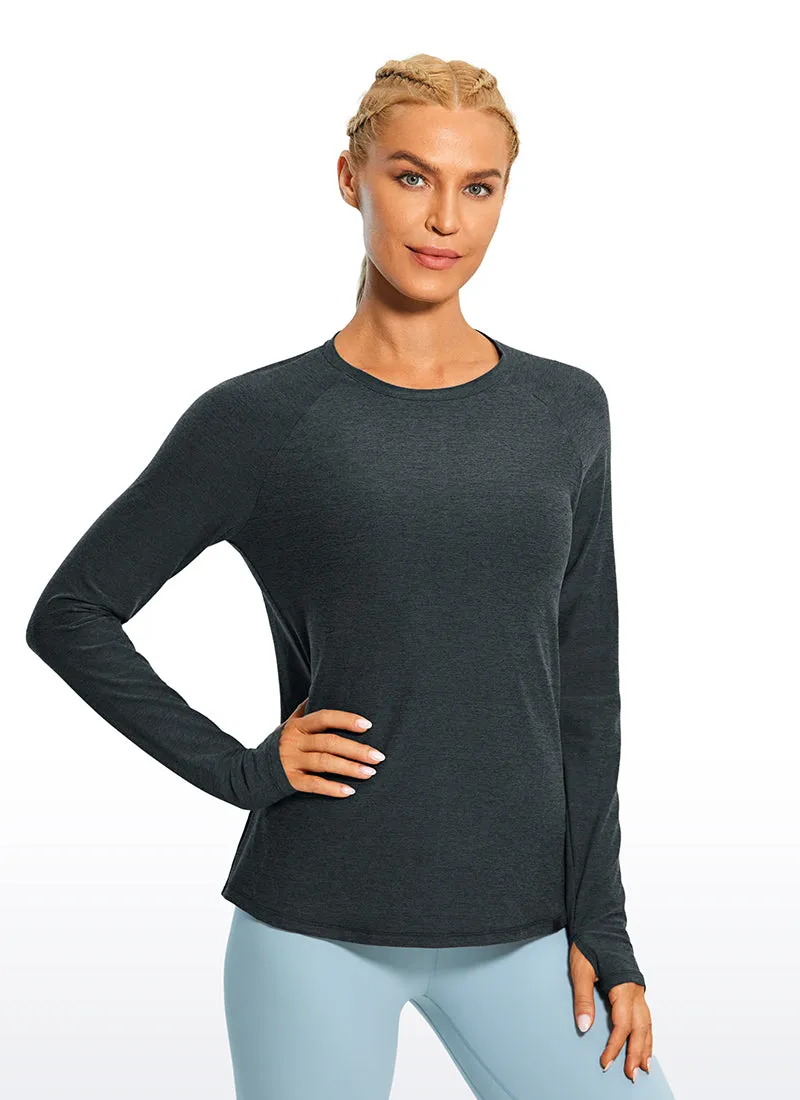 Soft Heather Long Sleeves Thumbholes