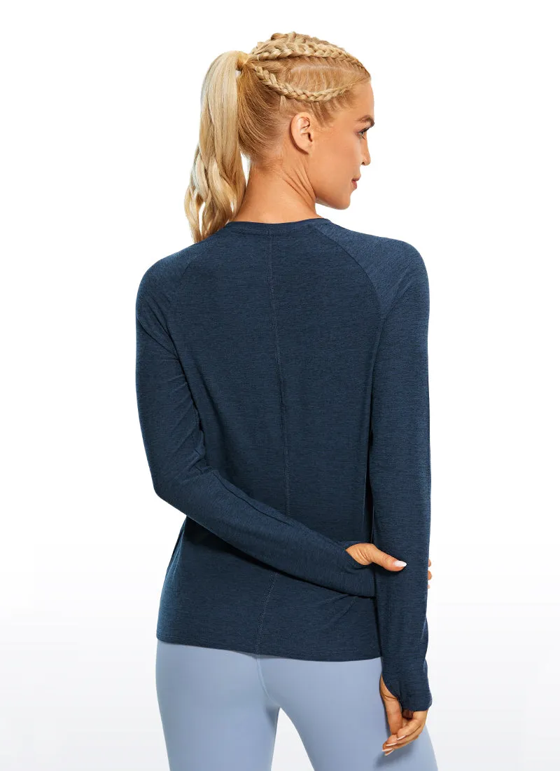 Soft Heather Long Sleeves Thumbholes