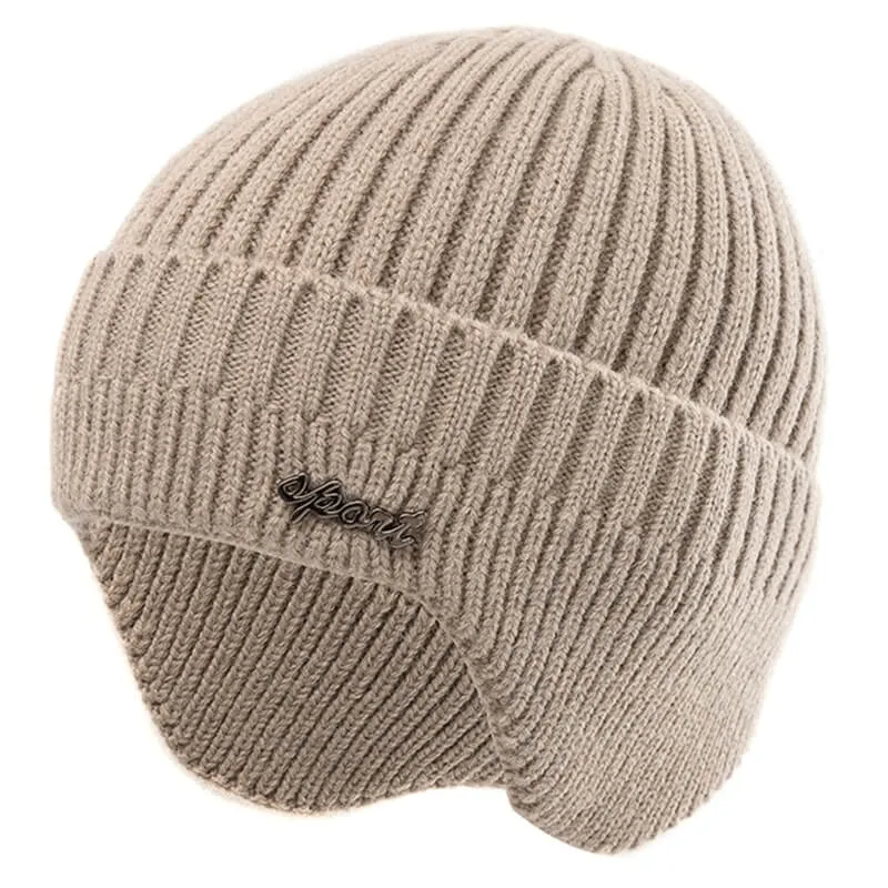 Sports Unisex Warm Hat / Fashion Plain Knitted Ski Beanie - SF0156