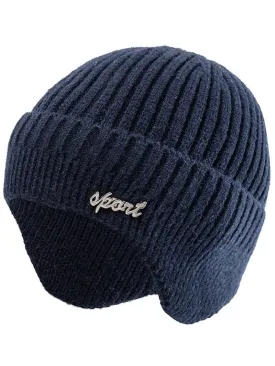 Sports Unisex Warm Hat / Fashion Plain Knitted Ski Beanie - SF0156