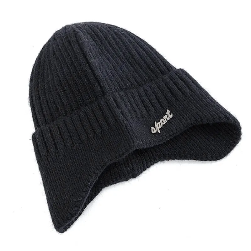 Sports Unisex Warm Hat / Fashion Plain Knitted Ski Beanie - SF0156