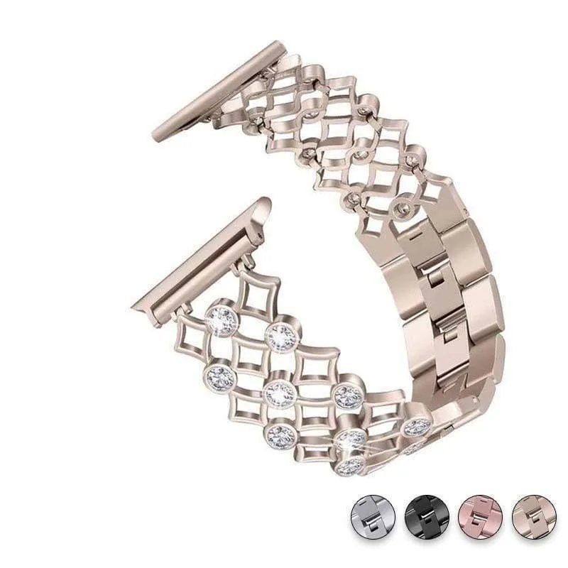 Stainless Steel Diamond Rhinestones Studded Crystal Bling Series