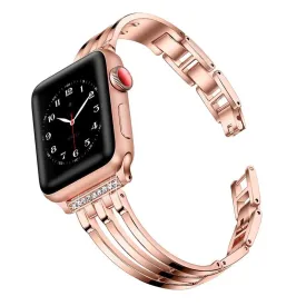 Strap for Apple Watchband 7 6 5 4 Luxury Diamond High-Quality Steel