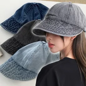 Summer Denim Sun Visor Korean INS Peak Cap Hat