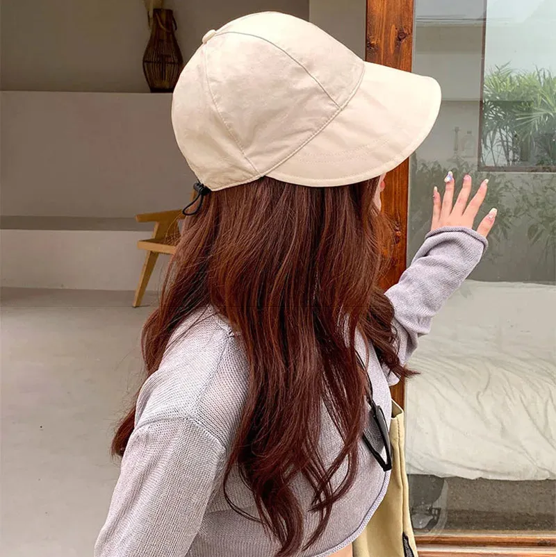 Summer Denim Sun Visor Korean INS Peak Cap Hat