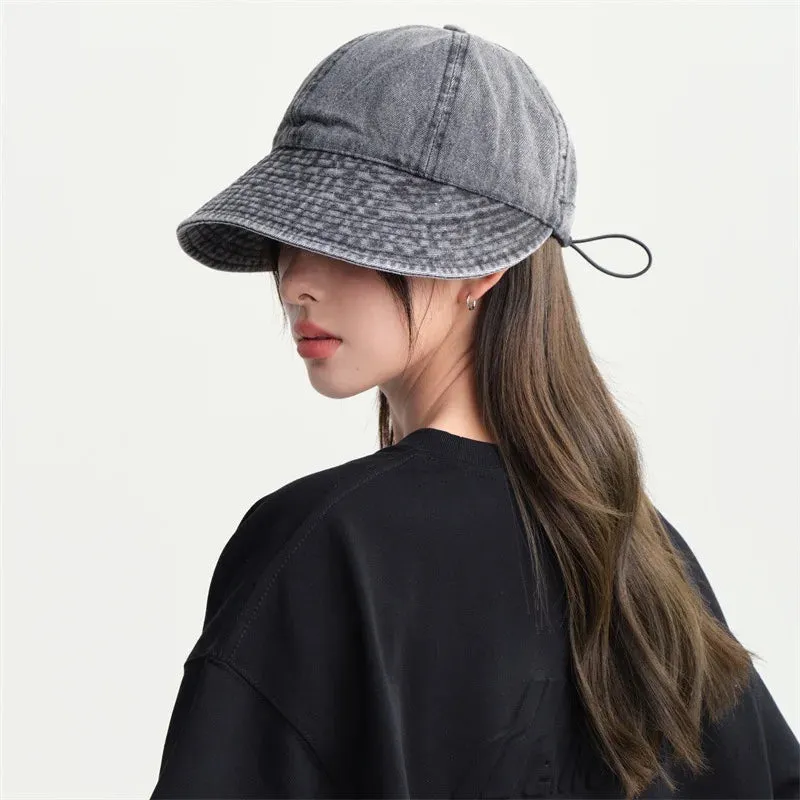 Summer Denim Sun Visor Korean INS Peak Cap Hat