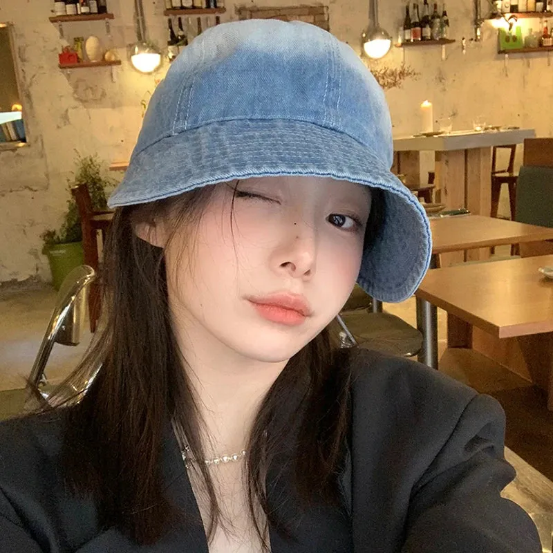 Summer Denim Sun Visor Korean INS Peak Cap Hat