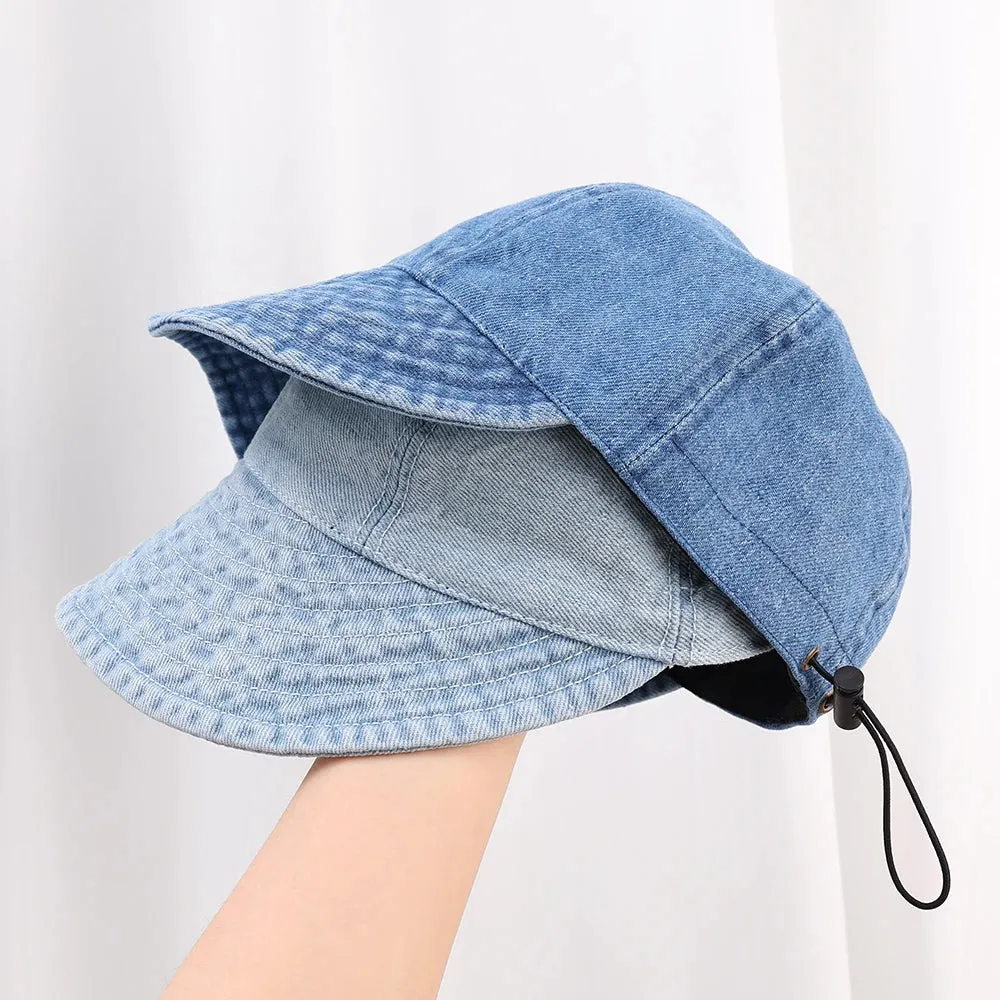 Summer Denim Sun Visor Korean INS Peak Cap Hat