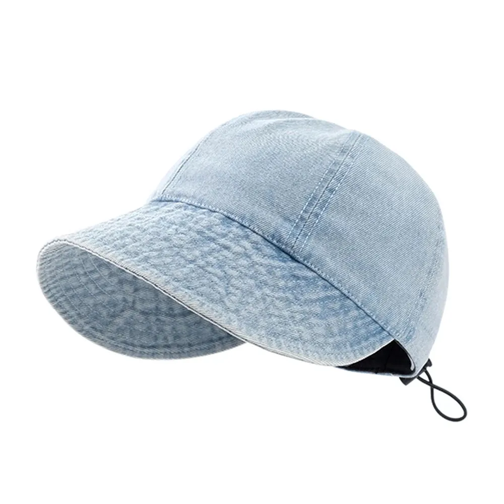 Summer Denim Sun Visor Korean INS Peak Cap Hat