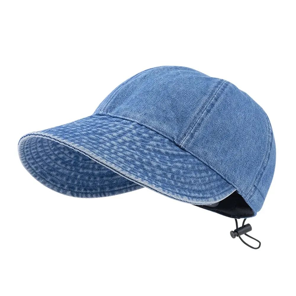 Summer Denim Sun Visor Korean INS Peak Cap Hat