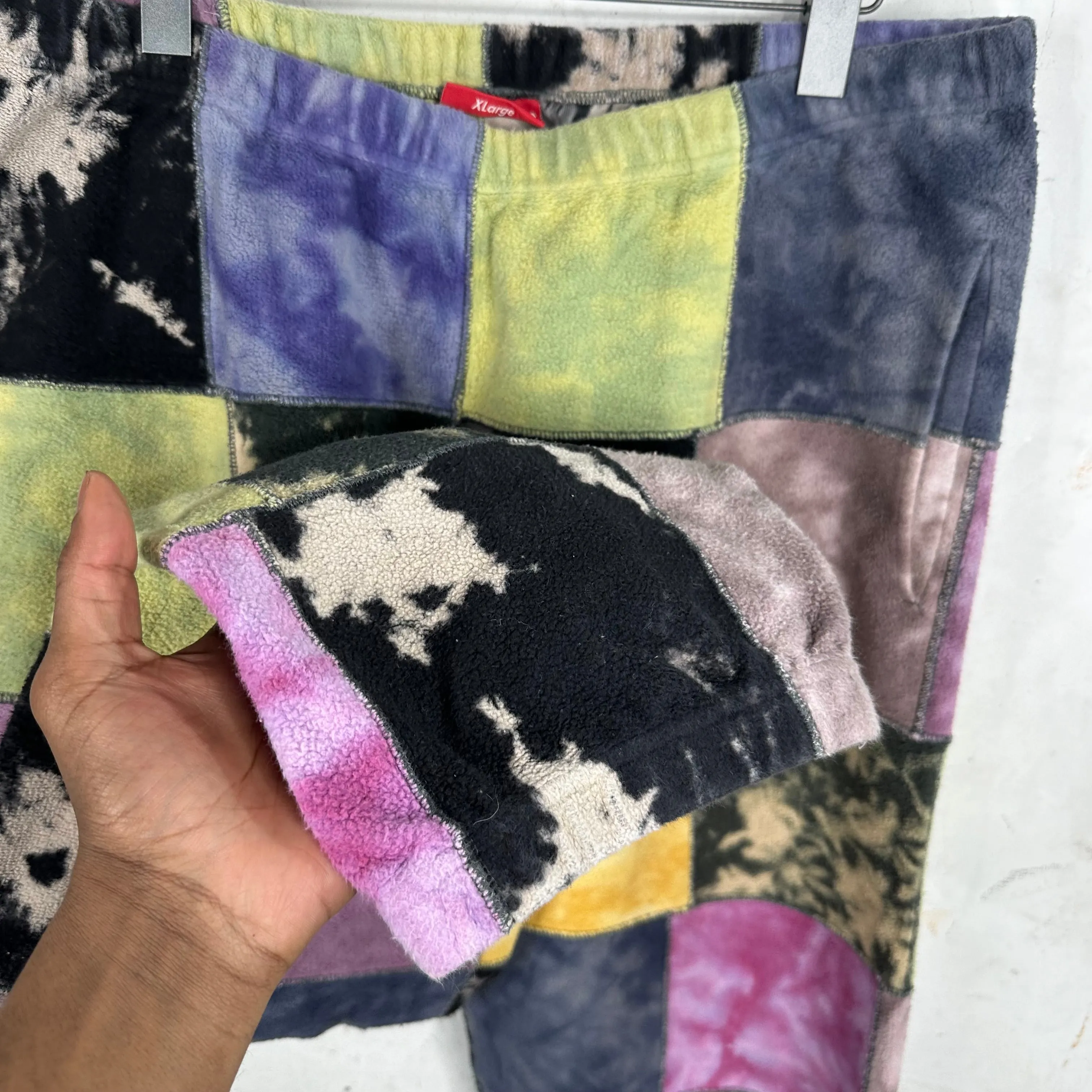 Supreme Patchwork Dyed Fleece Trousers