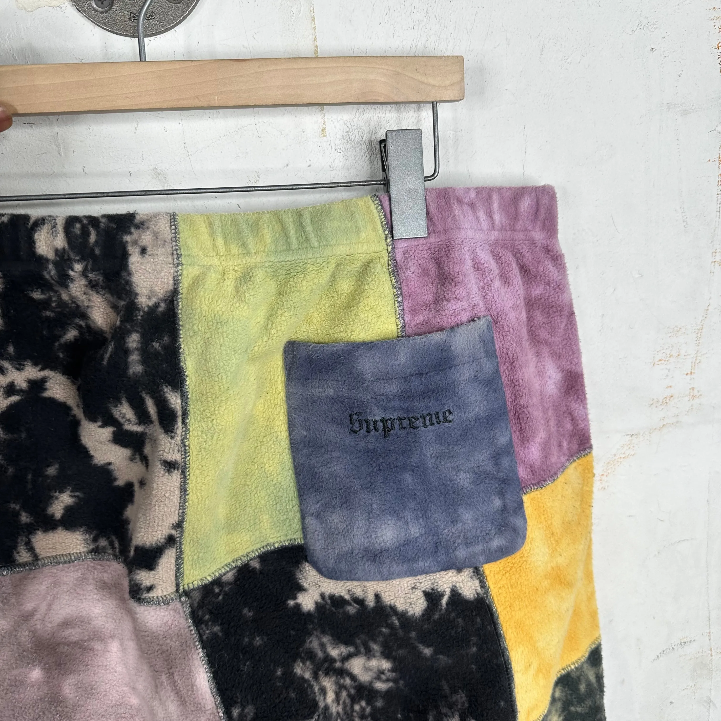 Supreme Patchwork Dyed Fleece Trousers