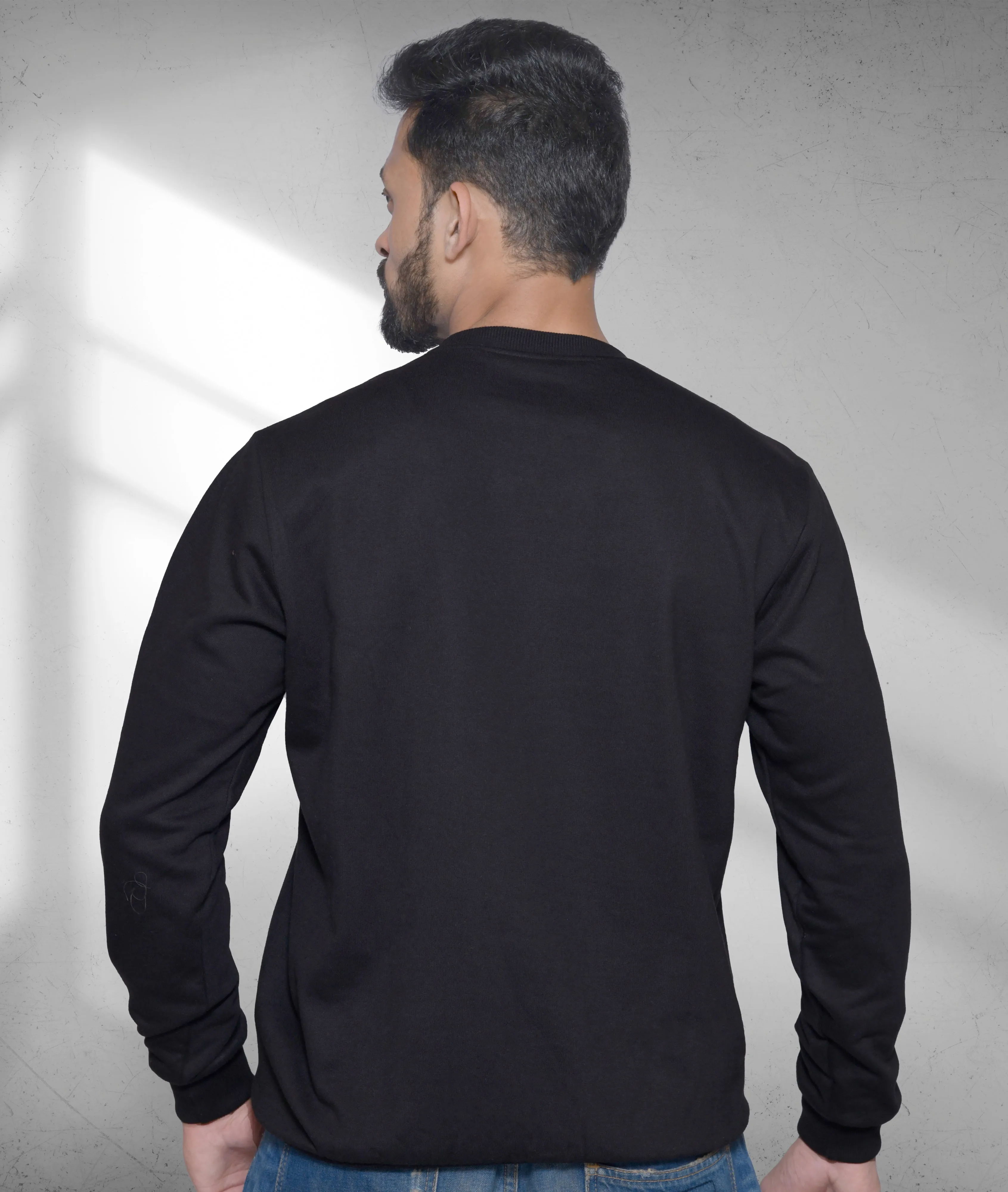 Sweatshirt Pullover Apparel Men Fleece RW Black RWM9002