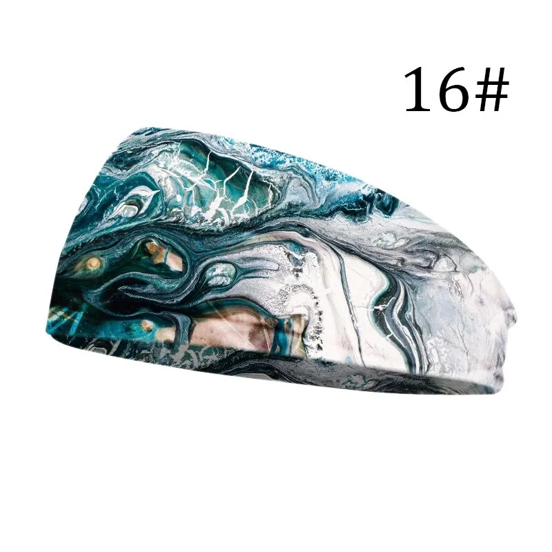 Tie Dye Cycling Yoga Sport Sweat Headband Women Sweatband For Men Women Yoga Hair Bands Head Sweat Bands Sports Safety