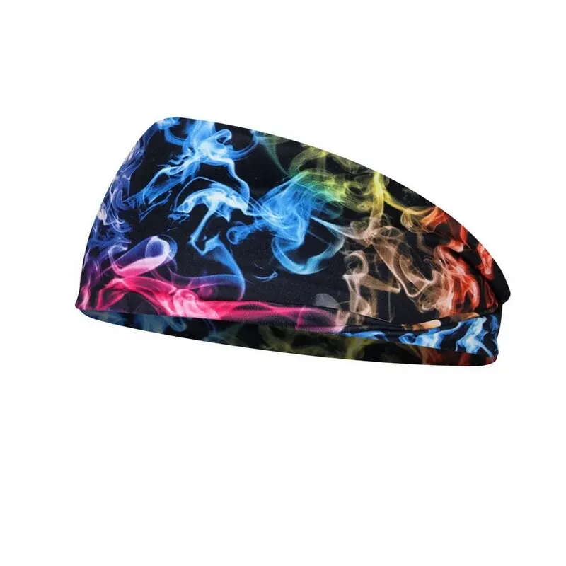 Tie Dye Cycling Yoga Sport Sweat Headband Women Sweatband For Men Women Yoga Hair Bands Head Sweat Bands Sports Safety