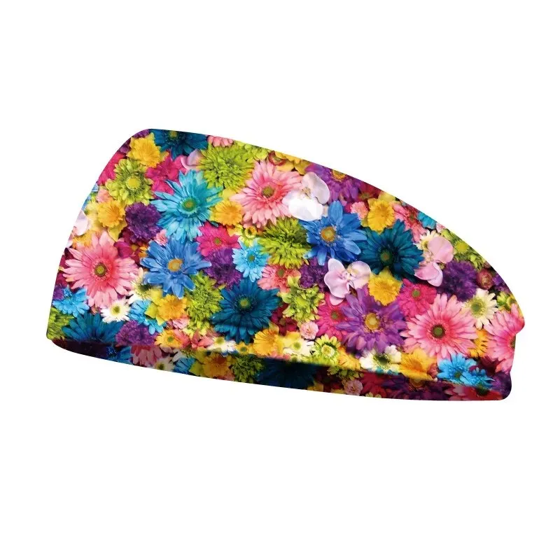 Tie Dye Cycling Yoga Sport Sweat Headband Women Sweatband For Men Women Yoga Hair Bands Head Sweat Bands Sports Safety