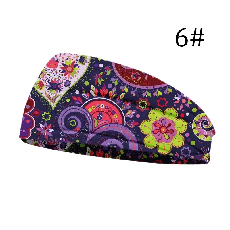 Tie Dye Cycling Yoga Sport Sweat Headband Women Sweatband For Men Women Yoga Hair Bands Head Sweat Bands Sports Safety