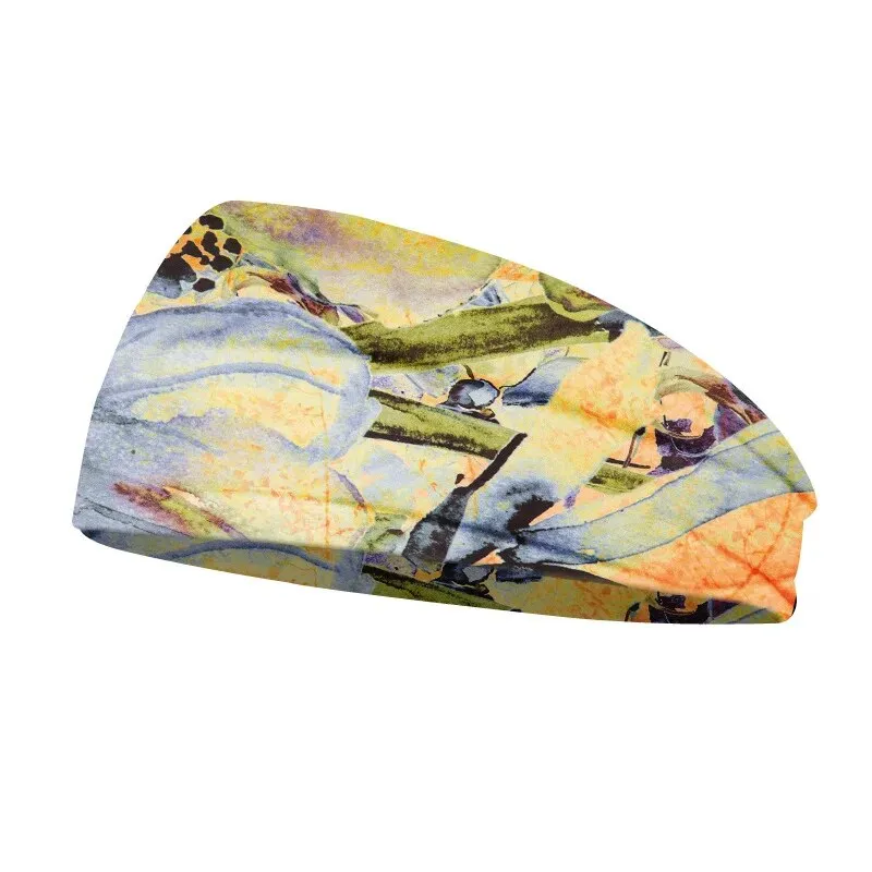 Tie Dye Cycling Yoga Sport Sweat Headband Women Sweatband For Men Women Yoga Hair Bands Head Sweat Bands Sports Safety