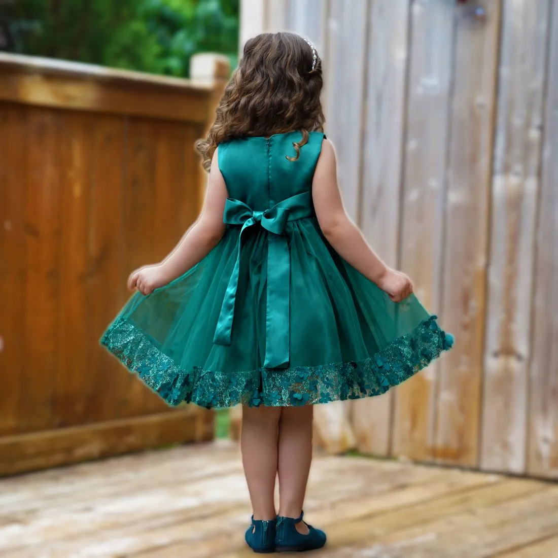 Victoria Dress - Emerald Green