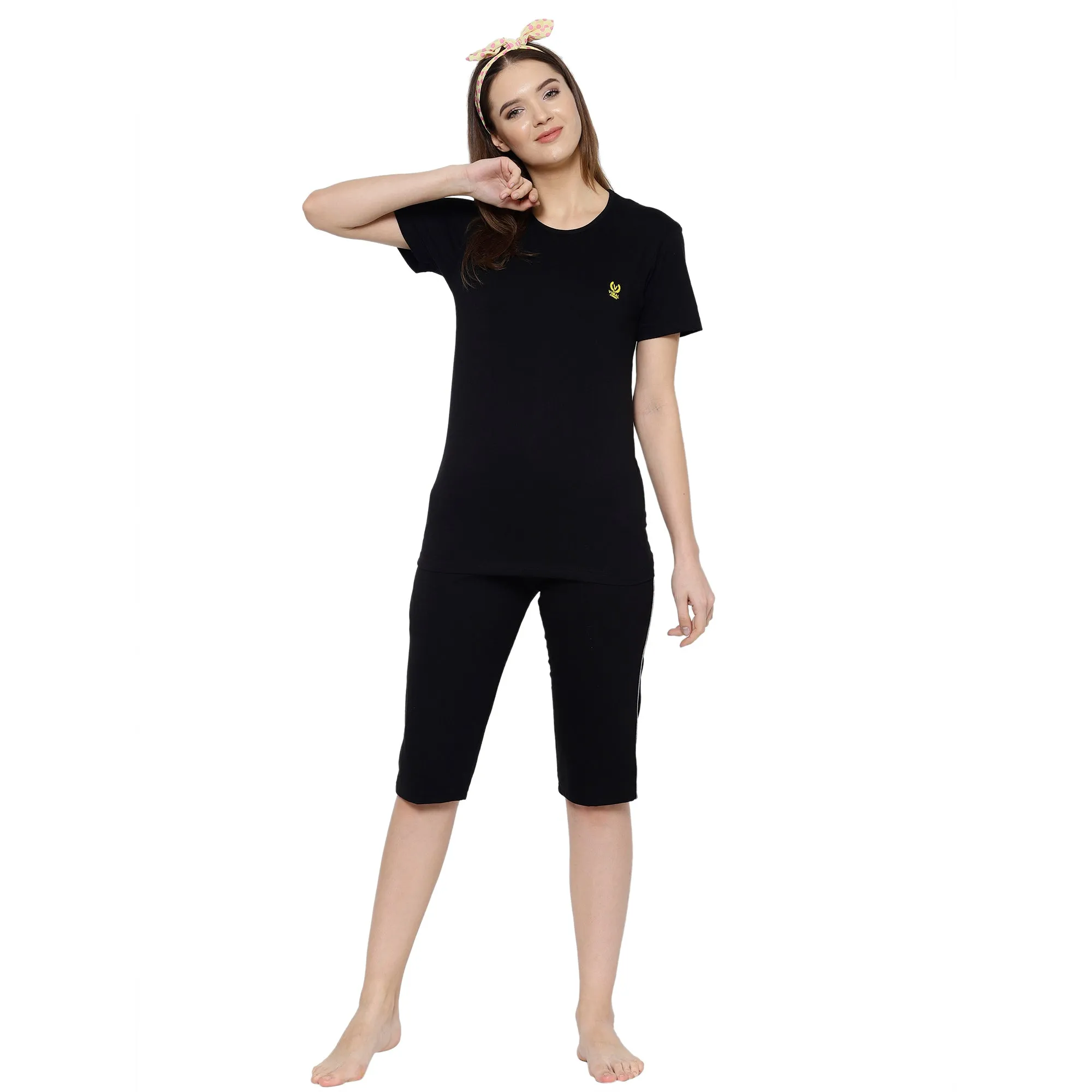 Vimal Jonney Black Women's Night Suit