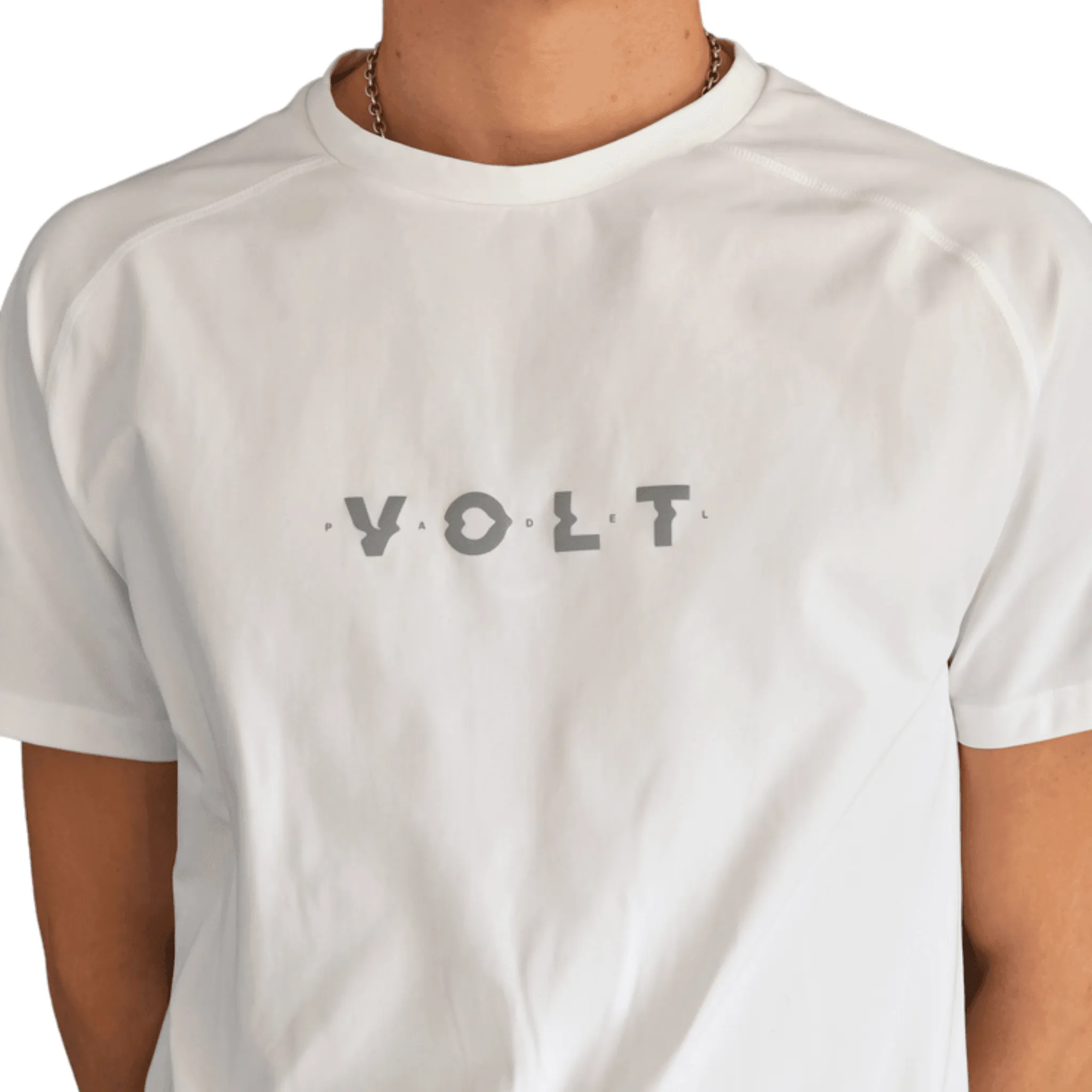 Volt V4 Performance White Padel T-Shirt