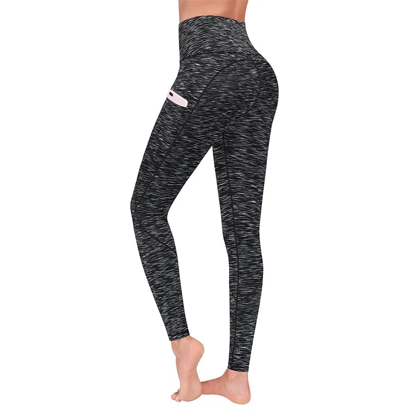 Women Yoga Pants High Waist Leggings Outwear Sports Trousers Gym Fitness Seamless Legging Push Up Tights Tummy Control