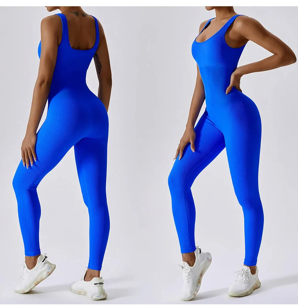 Women's tracksuit Yoga Set Yoga Jumpsuits One Piece Workout Long Sleeve Rompers Sportswear Gym Set Workout Clothes for Women