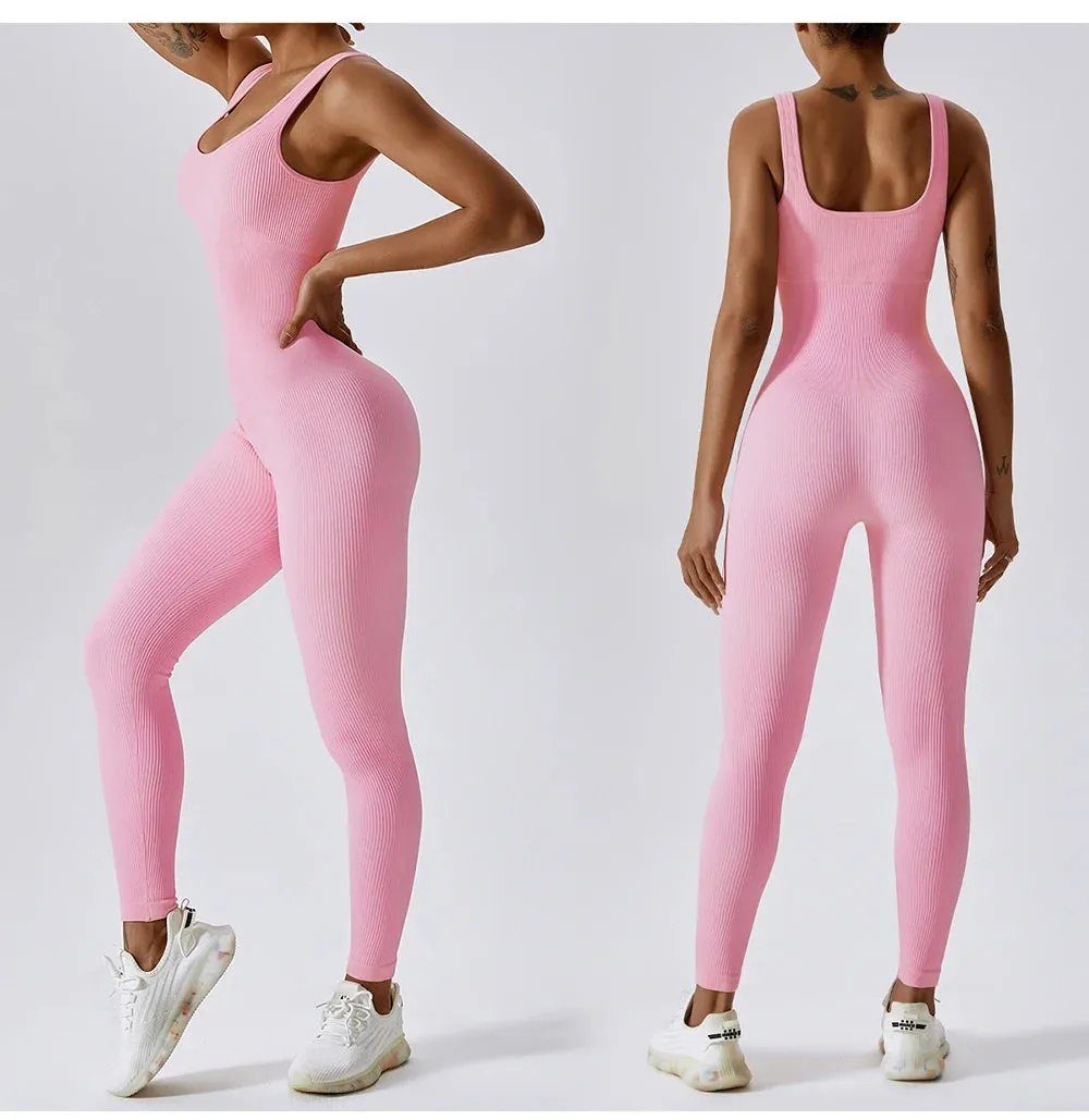 Women's tracksuit Yoga Set Yoga Jumpsuits One Piece Workout Long Sleeve Rompers Sportswear Gym Set Workout Clothes for Women